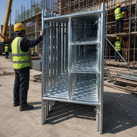 Système d'échafaudage en H galvanisé à chaud de fabrication chinoise avec porte de passage en maçonnerie, stable et durable pour la construction