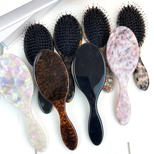 Mini mango de moda portátil acetato de celulosa cepillo de pelo geométrico peines lindo cojín de aire peine - Product Image 1