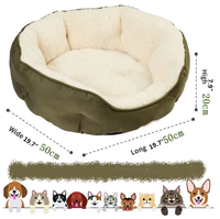 Lits ronds pour chats les plus vendus pour chats d'intérieur canapé-lit de luxe pour animaux de compagnie grand tapis pour chiens et chats