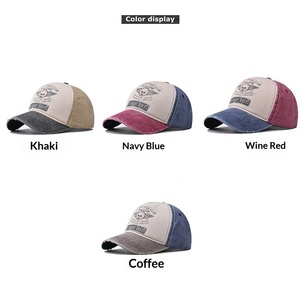 <span class=keywords><strong>Gorra</strong></span> de béisbol de 6 paneles con estampado de calavera lavada, estilo vintage, para hombre y <span class=keywords><strong>mujer</strong></span>, personalizada, con visera de pato, transfronteriza, Nueva <span class=keywords><strong>York</strong></span> - Product Image 2