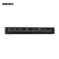 SHEHDS Vente en gros usine Projecteurs à tête mobile LED 8 yeux RGBW 4-en-1 pour lumières d'anniversaire et de mariage
