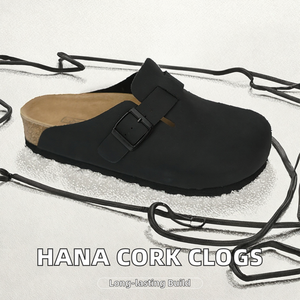 รองเท้าเบอร์เคนหนังแท้แบบสวม ส้นเตี้ย พื้น <span class=keywords><strong>EVA</strong></span> ปิดนิ้วเท้า พื้นนุ่ม กันลื่น น้ำหนักเบา สวมใส่สบาย เหมาะกับกิจกรรมกลางแจ้ง - Product Image 5