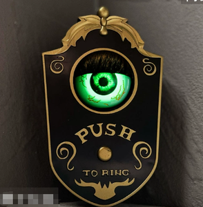 Timbre de Puerta Acrílico con Calavera Espeluznante DAMAI, con Dos Ojos LED Rojos, Función de Voz, Uso en Interiores, Funciona con Pilas AA, para Decoración de Halloween - Product Image 2