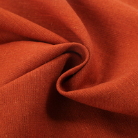 Tissu en lin poly viscose souple personnalisé bon marché tissu d'ameublement en lin pour vêtements
