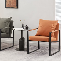 Modernes Chesterfield PU-Ledersofa mit Gestepptem Design Metallbeine Einsitzer - Komfortable Sitzgelegenheit für Wohnzimmer Büro Hotel