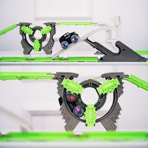 Nouvelle arrivée cascadeur voiture bricolage assembler piste jouet fente libre bâtiment piste électrique <span class=keywords><strong>rail</strong></span> voiture de course <span class=keywords><strong>jeu</strong></span> d'aventure avec lumière - Product Image 5