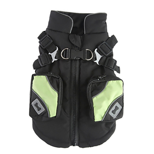 أزياء الكلب سترة مع جيوب عاكسة الأشرطة قابل للتعديل الملابس الدافئة الحيوانات الأليفة للكلاب الصغيرة أفضل بائع - Product Image 3