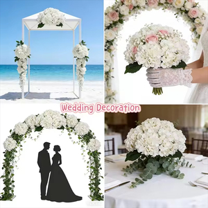<b>Artificial</b> Fabric <b>Hydrangea</b> <b>Flowers</b> Faux Cheap Wedding <b>Flower</b> Arrangements <b>Hydrangea</b> Lifelike Texture - Product Image 6