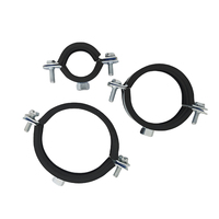 Fer galvanisation anneau fendu cintre de tuyau réglable collier de serrage de tuyau support mur montage au plafond raccord de serrage de tuyau