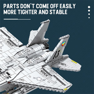 Rompecabezas de Aviones <span class=keywords><strong>F</strong></span>-<span class=keywords><strong>15</strong></span> <span class=keywords><strong>Eagle</strong></span> (1988 Piezas), Modelo de Serie Militar, Bloques de Construcción MOC, Juguetes de Bloques de Construcción para Niños, Regalo - Product Image 4
