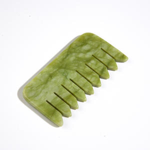 Xiu Yan <span class=keywords><strong>Jade</strong></span> vert peigne <span class=keywords><strong>Jade</strong></span> pierre grattage outil de <span class=keywords><strong>Massage</strong></span> Gua Sha conseil <span class=keywords><strong>Jade</strong></span> peigne - Product Image 2
