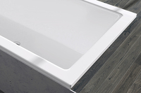 Baignoire autoportante en acrylique |   Forme ovale, design moderne, garantie de 3 ans |   Nécessite des carreaux personnalisés pour le contour, variété de couleurs