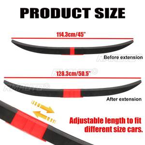 สปอยเลอร์หลังรถยนต์แบบปรับได้ รุ่นใหม่ สำหรับ Ford, VW, Golf, Civic, Accord, Audi, Mazda - Product Image 6