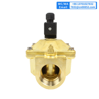Vanne solénoïde en laiton ODE 1 1/4'' normalement fermée AC220V 21W5KB350 21W5KE350 21W5KV350 pour l'eau, certification CE AC220V