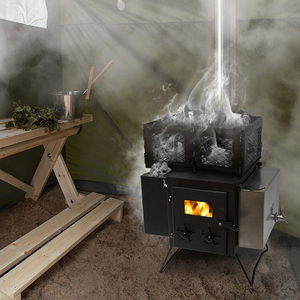 Poêle à sauna portable moderne en bois au meilleur <span class=keywords><strong>prix</strong></span> avec fonction vapeur sèche pour usage extérieur, finition noir mat - Product Image 3