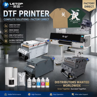 Imprimante numérique textile DTF grand format LETOP Factory 60CM Shaker Dryer I3200