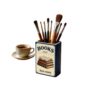 Jarrón de Porcelana con Forma de Libro Art Deco con Logotipo Personalizado, Ecológico, Duradero, Económico, el <span class=keywords><strong>Mejor</strong></span> Regalo para Amigos - Product Image 3
