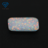 3*5-8*10mm 92 multicolore octogone cabochon opale OP #17 blanc opale de feu pierres précieuses synthétiques octogonales opale cabochon pierres précieuses coupées