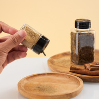 Bouteille vide en plastique transparent de 60 ml et 200 ml pour épices, mini-bouteille de cuisine pour assaisonnements, poudre de piment, condiments, emballage de stockage