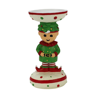 Bougeoir de Noël Artisanat en résine-Décoration de table de vacances, cadeau sur le thème du festival pour les fêtes, articles d'ameublement de bureau