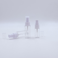 Flacon pulvérisateur transparent à brume fine 10ml 15ml 20ml 25ml 30ml Bouteille en plastique PET avec pompe de pulvérisation