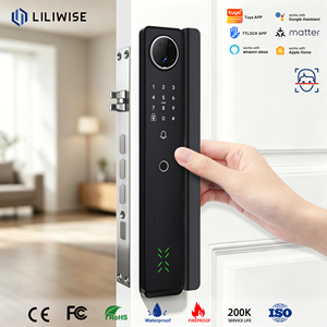 Liliwise Fully Automatic Door Lock 3D Face Recognition Push Pull Fingerprint Biometric Lock Screen Tuya Ttlock <b>Camera</b> <b>Smart</b> Lock - Product Image 1
