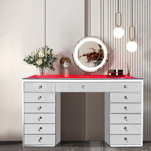 New Design <strong>Antique</strong> Bedroom Furniture Vanity <strong>Dressing</strong> <strong>Table</strong> <strong>with</strong> <strong>Mirror</strong> - Product Image 4