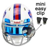 Visière argentée portative de mini taille avec casque de football de fumée d'agrafe pour le sport de boxe
