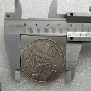 Pièce de monnaie américaine Hobo, dollar américain Morgan 1919, <span class=keywords><strong>Capitaine</strong></span> pirate Jack Sparrow. Pièce de monnaie Hobo américaine. - Product Image 2