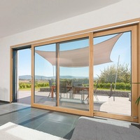 Ventanas y Puertas Corredizas Modernas de Aluminio para Balcón y Oficina con Doble Vidrio para Uso en Cocina