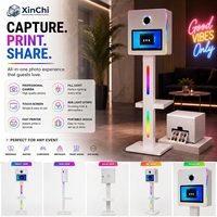 Cabina de Fotos Profesional DSLR con Impresora Rápida, Pantalla Táctil de 15.6 Pulgadas, Todo en Uno, para Marketing y Marca