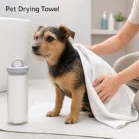 CHONGTONGPET CTP-382 PVA Chamois Ecologisch Zachte Hondendeken Super Absorberend Hond Kat Badhanddoek Snel Droogende Verzorging 66x43cm