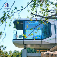 SH 2024 Tendance Maison Mobile Préfabriquée Mini Cabine Moderne Éco-Responsable Mini Capsule Spatiale Hôtel Pod Dirigeable