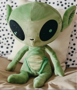 Su misura Stock all'ingrosso verde alieno peluche farcito alieno bambola per bambini peluche alieno amico nello spazio - Product Image 4