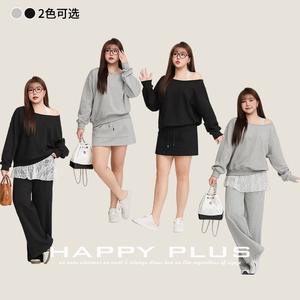 Ensemble sweat-shirt décontracté pour femmes grandes tailles Runqi, couleur unie, tricot, manches longues, avec étiquette et tags - Product Image 4