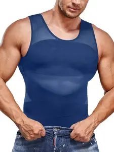 Custom Men Cotton White Seamless Fitness Bodybuilding Undershirt Training String Singlet Gym Tank Tops Vest For Men