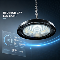 Lampe LED UFO anti-explosion pour entrepôt, 100W 150W 200W, corps en aluminium, IP66, réflecteur