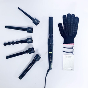 6 In 1 Multi Functional Lcd Curling Iron With Interchangeable Barrels All Hair Types <b>Electric</b> <b>Wired</b> - Product Image 1