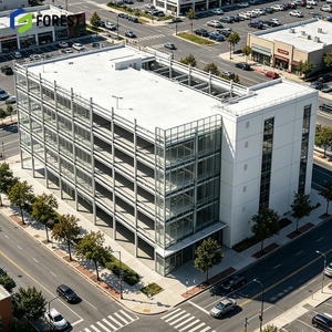 Estructura de Acero para Estacionamiento Comercial, Edificio Prefabricado Llave en Mano, Gran Instalación Prefabricada para Depósito de Flotas - Product Image 1
