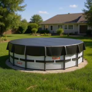 Couverture de piscine Vevor 15 pieds en PVC imperméable avec cordon de serrage pour usage extérieur - Product Image 2