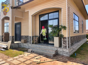 <span class=keywords><strong>Teja</strong></span> Sándwich de Acero Galvanizado de Diseño Moderno para Pared Exterior y Techo, Resistente al Fuego/Agua, Fácil Instalación para Hoteles y Móviles - Product Image 6