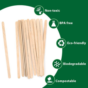 Sendok teh kayu sekali pakai termurah stik pengaduk kayu ramah lingkungan untuk minuman - Product Image 4