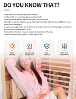 Sauna infrarouge extérieur pour 4 personnes, noir, sauna combiné extérieur avec éclairage LED, utilisation domestique et jardin, sauna vapeur traditionnel
