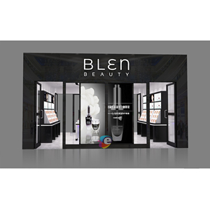 Popular Style <strong>Rayban</strong> Make up Store Furniture Modern Cosmetic Display Rack Wooden Make up Kiosk Fixture Decoration ODM - Product Image 2