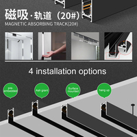 Lámpara de Riel LED Ajustable DGLUX Profesional DC48V, Luces de Riel Ajustables, Luz LED Enfocable de 360° para Sistema de Iluminación del Hogar