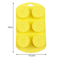 Moules en silicone 3D en forme de citron pour fondant, chocolat, bonbons, biscuits, sucre, pâtisserie et glaçons