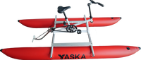 Bateau à pédales gonflable en PVC YASKA WB-320 OEM en gros avec pompe et kit de réparation - Conception portable, garantie 1 an pour les eaux offshore