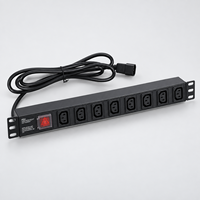 Protection contre les surcharges, unité de distribution d'alimentation (PDU) pour montage en rack de 19 pouces avec prises IEC C13 pour l'industrie, automatique