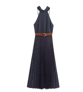 sachin and babi light blue dress Hollister chiffon baydoll mini dress in polka dot