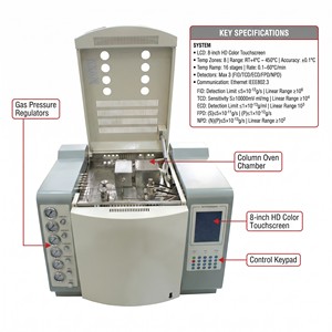เครื่องวัดแก๊สโครมาโทกราฟ Huazheng HZGC-1212A ความแม่นยำสูง สำหรับตรวจจับข้อบกพร่องในน้ำมันฉนวนแบบหลายแก๊สด้วยเทคนิค FID TCD - Product Image 2